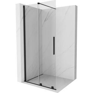 MEXEN/S - Velár posuvné sprchové dvere Walk-in 70, transparent, čierna 871-070-000-03-70
