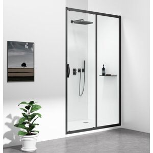GELCO - SIGMA SIMPLY BLACK sprchové dvere posuvné 1100mm, číre sklo GS1111B