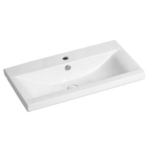 MEREO - Nábytkové umývadlo , 81x39,5x17 cm, keramické, biele UC8139