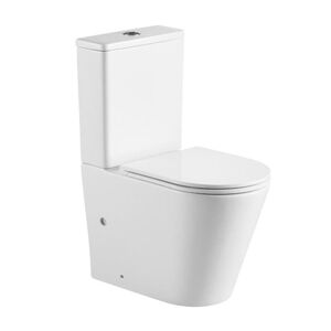MEREO - WC kombi vario odpad, kapotované, Smart Flush RIMLESS, 605x380x825mm, keramické, vr. sedátka VSD91T1