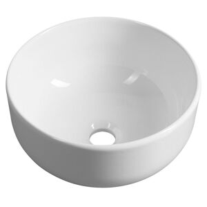 SAPHO - EMMI keramické umývadlo na dosku, Ø 33cm, biela TU0077