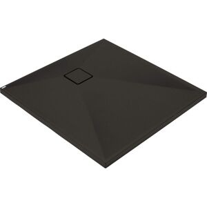 DEANTE - Correo nero Granitová sprchová vanička, štvorcová, 80x80 cm KQR_N42B