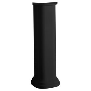 KERASAN - WALDORF univerzálny keramický stĺp k umývadlam 60,80cm, čierna mat 417031