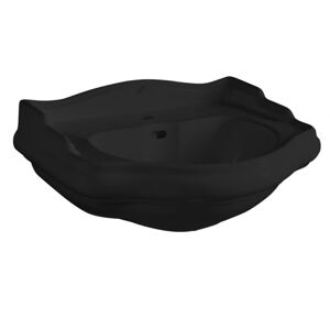 KERASAN - RETRO keramické umývadlo 56x46,5cm, čierna mat 104531