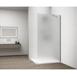 POLYSAN - ESCA CHROME jednodielna sprchová zástena na inštaláciu k stene, matné sklo, 1000 mm ES1110-01