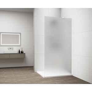 POLYSAN - ESCA WHITE MATT jednodielna sprchová zástena na inštaláciu k stene, matné sklo, 900  ES1190-03
