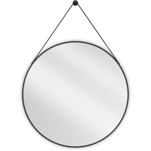 MEXEN - String zrkadlo 80 cm, čierny rám 9854-080-080-000-70