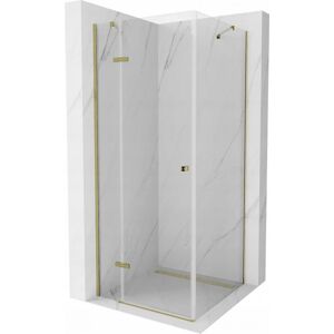 MEXEN/S - Roma sprchovací kút 100 x 100 cm, transparent, zlatá - 854-100-100-50-00 854-100-100--50-00