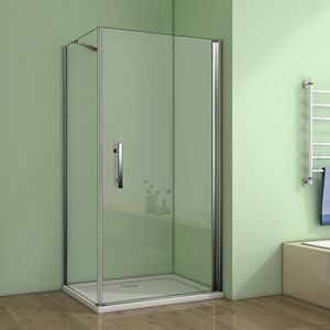 H K - Obdĺžnikový sprchovací kút MELODY D1 80x70 cm s jednokrídlovými dverami vrátane sprchovej vaničky z liateho mramoru SE-MELODYD18070/THOR-8070