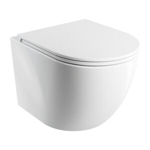OMNIRES - OTTAWA závesná toaleta SILENT POWER™ so sedadlom soft-close, 49 x 37 cm, biela lesk OTTAWASPXMWBP