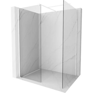MEXEN/S - Kioto Sprchová zástena Walk-in 80 x 70 cm, transparent, biela 800-080-202-20-00-070
