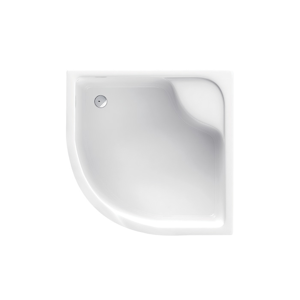 A-Interiéry - Akrylátová sprchová vanička hluboká - čtvrtkruh Denver 041B (90x90x41 | R 55 cm) denver041b