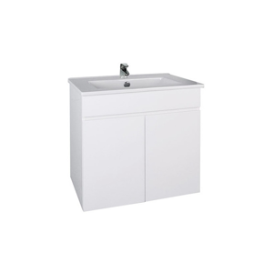 A-Interiéry - Koupelnová skříňka závěsná s keramickým umyvadlem Slim W 60 slim w60
