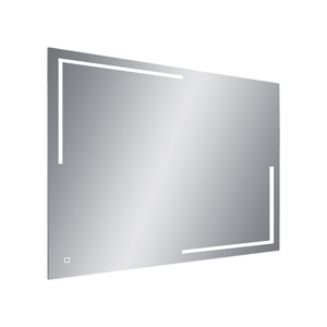 A-Interiéry - Zrcadlo závěsné s pískovaným motivem a LED osvětlením Nika LED 3/100 nika led 3-100