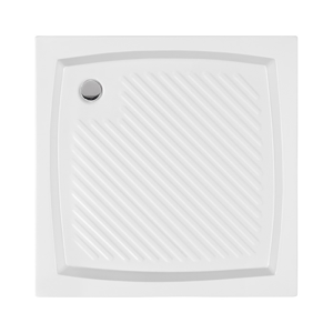 Akrylátová sprchová vanička nízká - čtverec Erik 80 CVC (80x80x16 cm) | Polimat erik_80cvc