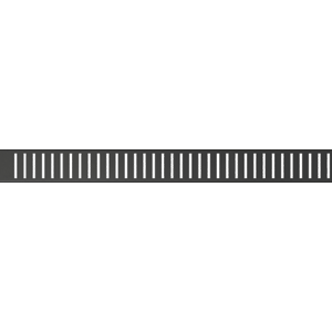Alcaplast PURE-950BLACK Rošt pro liniový podlahový žlab, černá-mat (PURE-950BLACK)