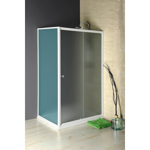 AQUALINE - AMADEO posuvné sprchové dvere 1000, sklo Brick BTS100