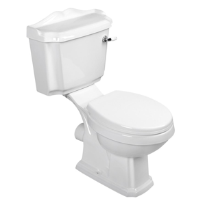 AQUALINE - ANTIK WC kombi + PP WC sedátko, biela AK107