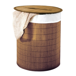 AQUALINE - BEACH koš na prádlo, bambus, hnědá (21005008)