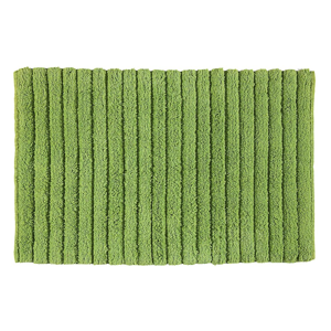 AQUALINE - BOMBAY Kúpeľňová predložka, 50x80 cm, 100% bavlna, protišmyk, zelená (BO508004)