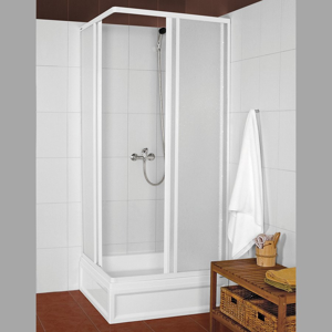 AQUALINE - KNS štvorcová sprchová zástena 700x700mm, biela, polystyren (KNS-C-70)