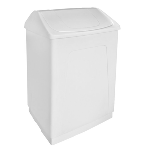 AQUALINE AQUALINE - Odpadkový koš výklopný, 55 l, bílý plast ABS (14027)
