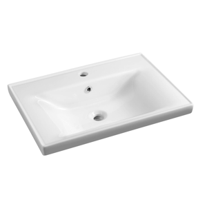AQUALINE - SAVA 65 keramické umývadlo nábytkové 65x46cm, biela 2065