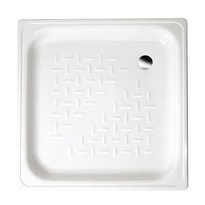 AQUALINE - Smaltovaná sprchová vanička, čtverec 70x70x12cm, bílá (PD70X70)