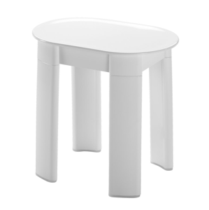 AQUALINE - TETRA Kúpeľňová stolička 42x41x27 cm, biely (2872)