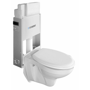 SAPHO - Závesné WC Taurus s podomietkovou nádržkou a tlačidlom Geberit, biela, WC-SADA-15