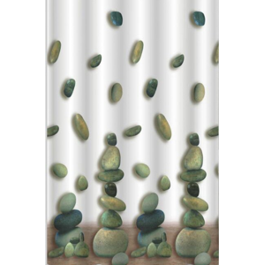 AQUALINE - Závěs 180x200cm,100% polyester, kameny (23031)