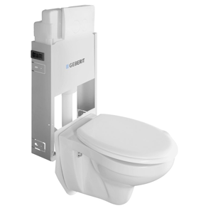 AQUALINE - WC SADA závesné WC Taurus s nádržkou a tlačidlom Geberit, pre zamurovanie WC-SADA-15