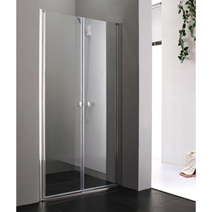Aquatek - Glass B2 100 sprchové dveře do niky dvoukřídlé 97-101cm, barva rámu chrom, výplň sklo - čiré (GLASSB2100-176)