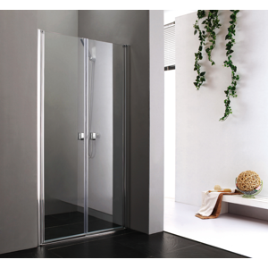 Aquatek - Glass B2 90 sprchové dveře do niky dvoukřídlé 87-91cm, barva rámu bílá, výplň sklo - čiré (GLASSB290-166)