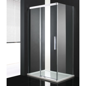 Aquatek - NOBEL R23 Chrom Luxusní sprchová zástěna obdélníková 120x80cm, sklo 8mm (NOBELR23)