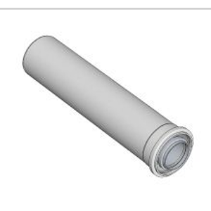 BRILON - Komín Serio trubka koaxiální DN100/60 x 1000 mm hliník/plast 52100003 (52100003)