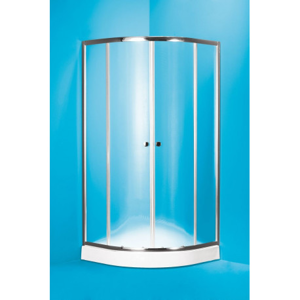 HOPA - Čtvrtkruhový sprchový kout s vaničkou NAVARRA - Hliník chrom, Matné bezpečnostní sklo - 5 mm (OLBNAV290CMBV+OLBNAV290V)