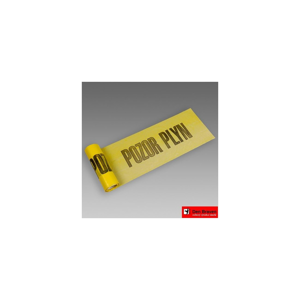 DEN BRAVEN - Výstražná folie žlutá - plyn š.22cm d.20m B732BD (B732BD)
