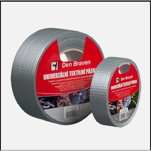 DenBraven Univerzální textilní páska 10m stříbrná, šíře 5cm - B8041RL (B8041RL)