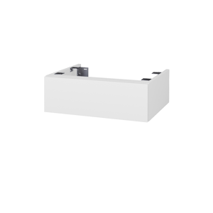 Dřevojas - Doplňková skříňka pod desku DSD SZZ 60. bez výřezu (výška 20 cm) - N01 Bílá lesk / D02 Bříza (224790)
