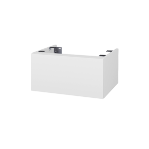 Dřevojas - Doplňková skříňka pod desku DSD SZZ1 60. bez výřezu (výška 30 cm) - N01 Bílá lesk / D01 Beton (225568)