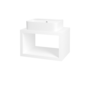 Dřevojas Dřevojas - Koupelnová skříň STORM SZO 60 (umyvadlo Joy 2) - M01 Bílá mat (212421)