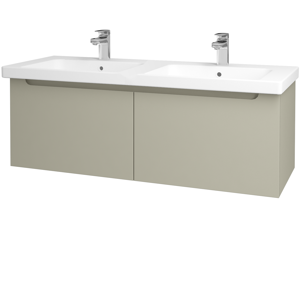 Dřevojas - Koupelnová skříň COLOR SZZ 125 - M05 Béžová mat / M05 Béžová mat (201845)