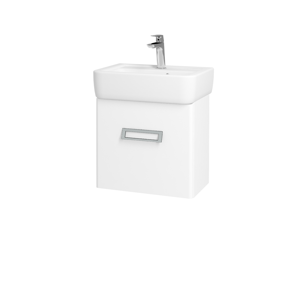 Dřevojas - Koupelnová skříň DOOR SZD 45 - N01 Bílá lesk / M01 Bílá mat / Pravé (205065P)