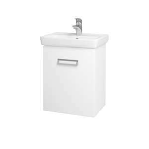 Dřevojas - Koupelnová skříň DOOR SZD 50 - N01 Bílá lesk / M01 Bílá mat / Pravé (205102P)