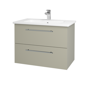 Dřevojas - Koupelnová skříň GIO SZZ2 80 - M05 Béžová mat / Úchytka T02 / M05 Béžová mat (202170B)