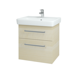 Dřevojas - Koupelnová skříň Q MAX SZZ2 60 - D02 Bříza / Úchytka T01 / D02 Bříza (60285A)