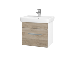 Dřevojas - Koupelnová skříň SOLO SZZ 50 - N01 Bílá lesk / Úchytka T01 / D17 Colorado (205331A)