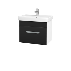 Dřevojas - Koupelnová skříň SOLO SZZ 55 - N01 Bílá lesk / Úchytka T01 / N08 Cosmo (205591A)