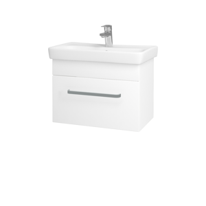Dřevojas - Koupelnová skříň SOLO SZZ 60 - N01 Bílá lesk / Úchytka T01 / M01 Bílá mat (205744A)